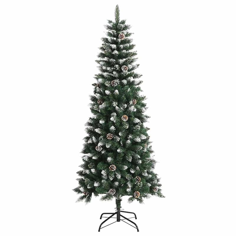 vidaXL Artificial Christmas Tree with 300 LEDs Green 86 x 86 x 210 cm - 82.7