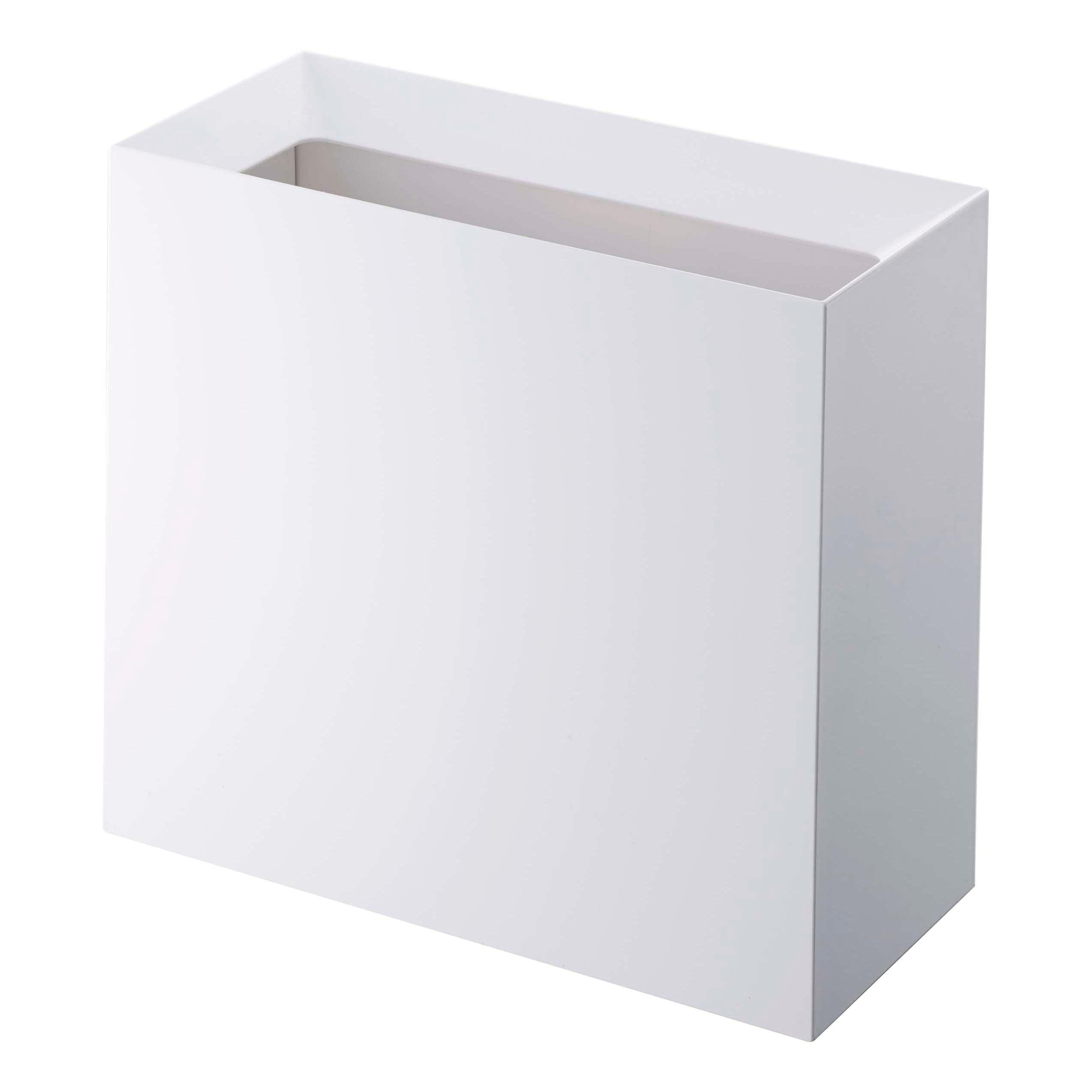 Yamazaki Home Trash Can - Two Styles, ABS Plastic, Wide, 4 gallons, 15 liters