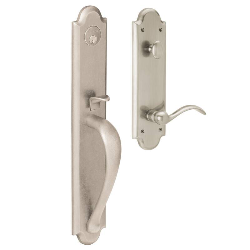 Baldwin Left Handed Boulder Full Dummy Handleset with Beavertail Lever