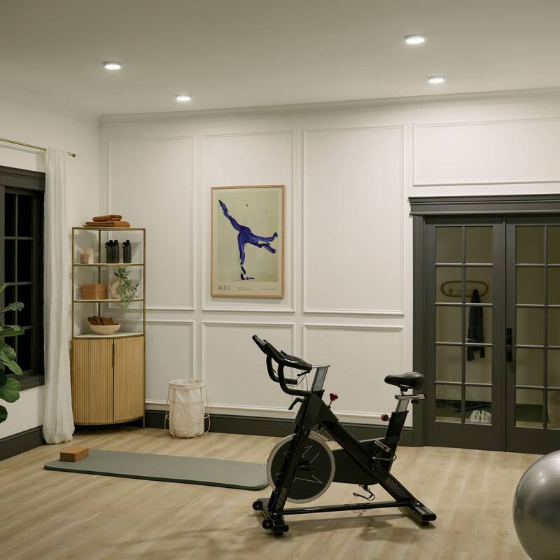 Kichler 53005WH30 Ara 6" Wide LED Flush Mount Drum Ceiling Fixture