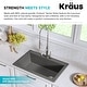 preview thumbnail 3 of 16, KRAUS Forteza Granite 33 inch Undermount Drop-in Kitchen Sink