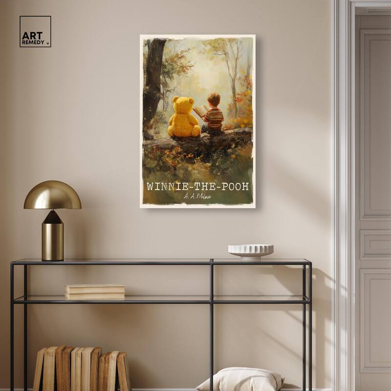 Classic Winnie the Pooh Canvas by Art Remedy, Gallery Wrapped