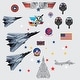 preview thumbnail 6 of 5, Top Gun Peel and Stick Wall Decals by RoomMates