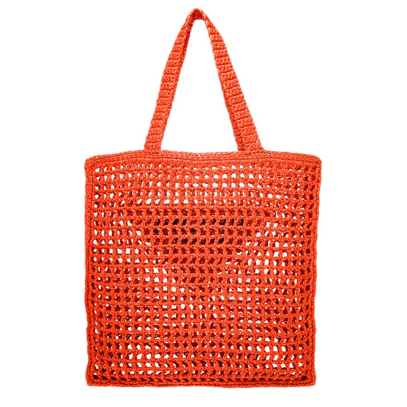 Prada Crochet Logo Shopping Bag