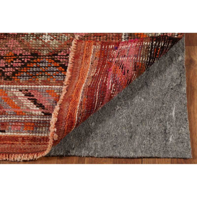 Oushak Turkish Vintage Runner Rug Foyer Hand-Knotted Wool Carpet - 2'11"x 12'9"