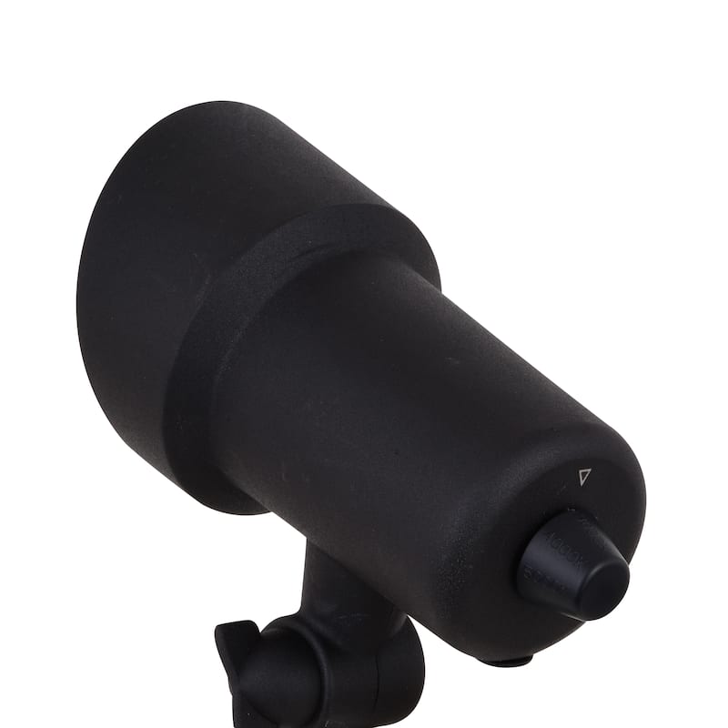 Low-Voltage Aluminum Black Outdoor Landscape Path Flood Light LED Clear Glass - 3.25-in W x 7.25-in H x 6.5-in D