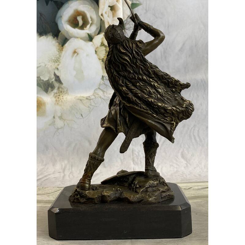 Viking Warrior By Kamiko Bronze Sculpture Japanese Artist Figurine Home Decor