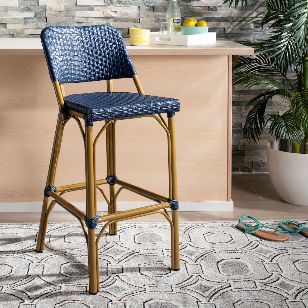 SAFAVIEH Janyce 30-inch Bar Stool - 17" x 20" x 41.3" - 17Wx20Dx41H