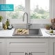 preview thumbnail 75 of 146, KRAUS Bellucci Workstation Topmount Drop-in Granite Kitchen Sink