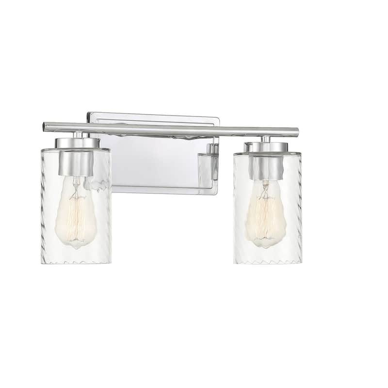 Meridian M80037 2 Light 15" Wide Bathroom Vanity Light with Swirl