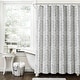 preview thumbnail 1 of 19, Lush Decor Hygge Modern Arrow Linen Look Shower Curtain Single Black/White - 72" X 72"