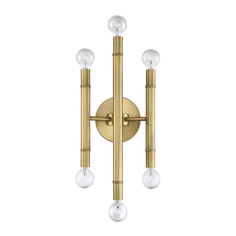 Meridian M90018 6 Light 17" Tall Wall Sconce