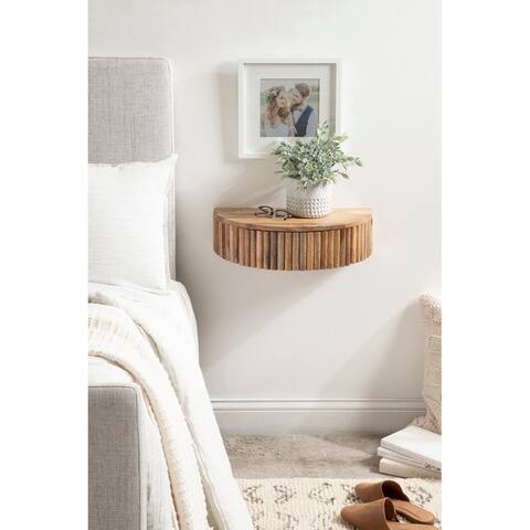 Kate and Laurel Reid Ribbed Floating Side Table