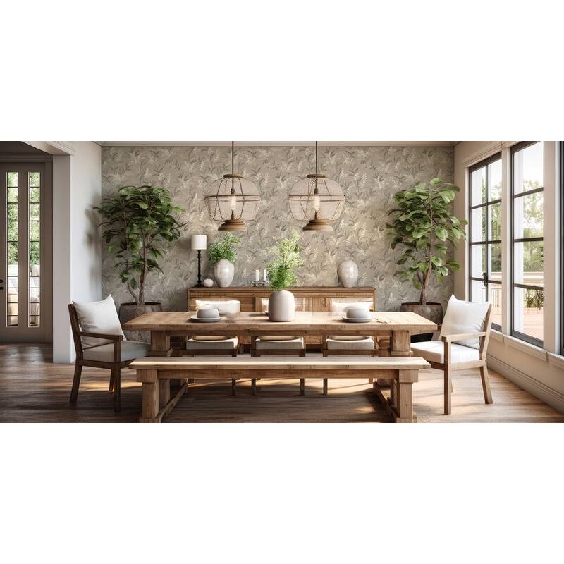 Belgravia Decor Olivia Beige Floral Wallpaper