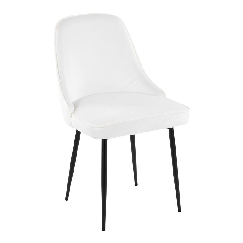 Silver Orchid Naldi Contemporary-Glam Velvet Dining Chair (Set of 2)