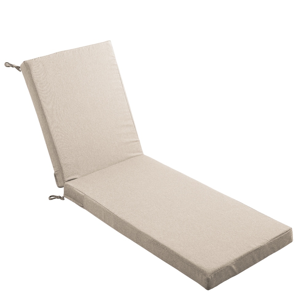 Gymojoy 72x22x3.5 Inch Outdoor Chaise Lounge Cushion, Waterproof Patio & Pool Chair Cushion with Removable Cover