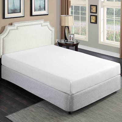 8 in. Medium Gel Foam Bed Mattress in a Box, White