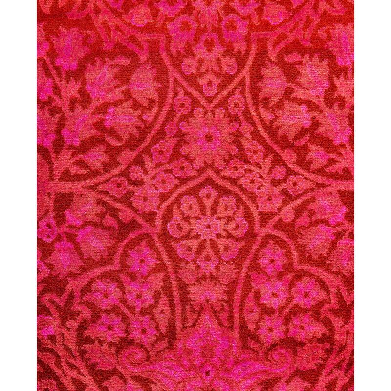 Overdyed One-of-a-Kind Hand-Knotted Area Rug - Pink - 4' 1" x 6' 3"