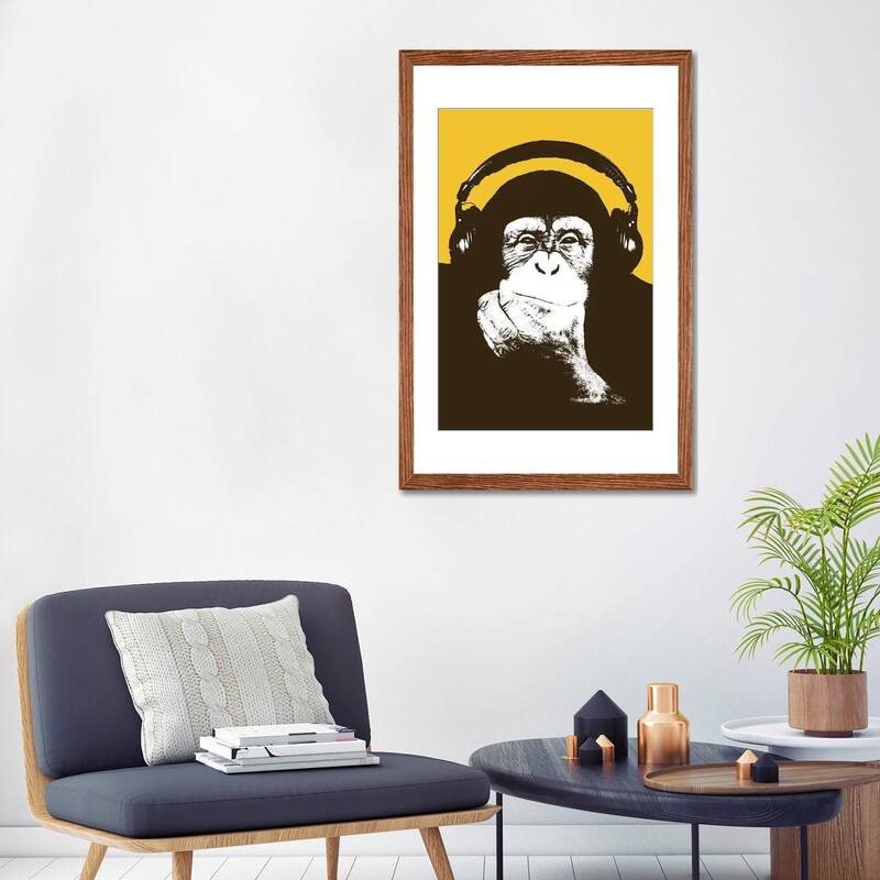 iCanvas "Headphone Monkey" by Steez