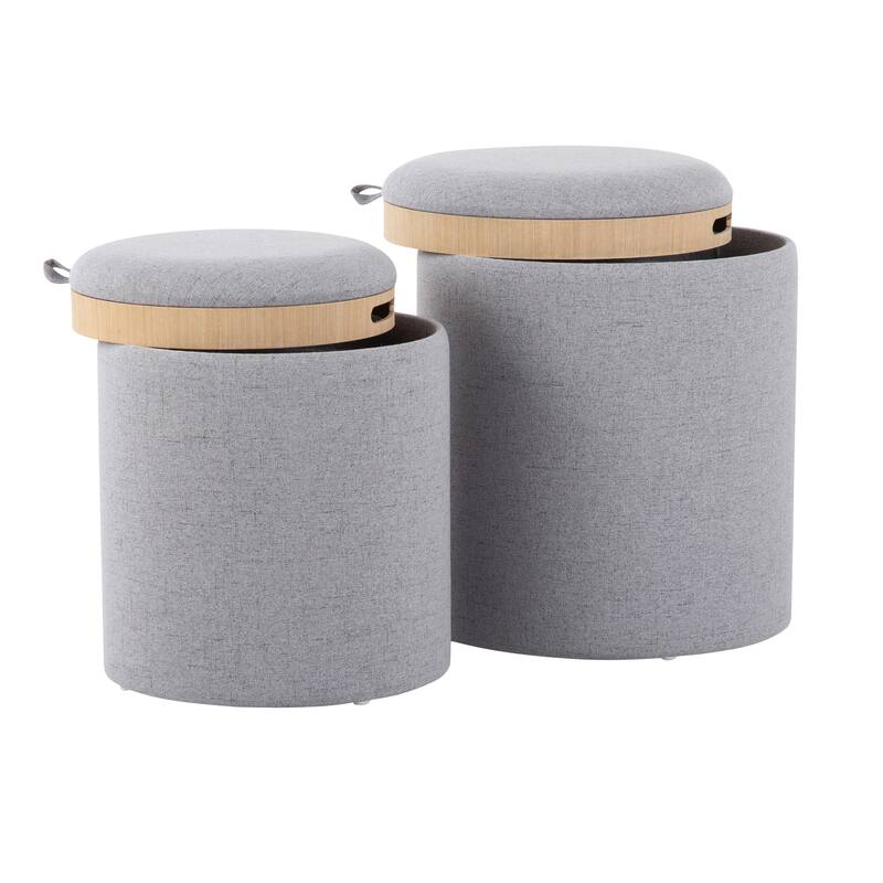 Carson Carrington Astrid Tray Top Nesting Ottoman Set