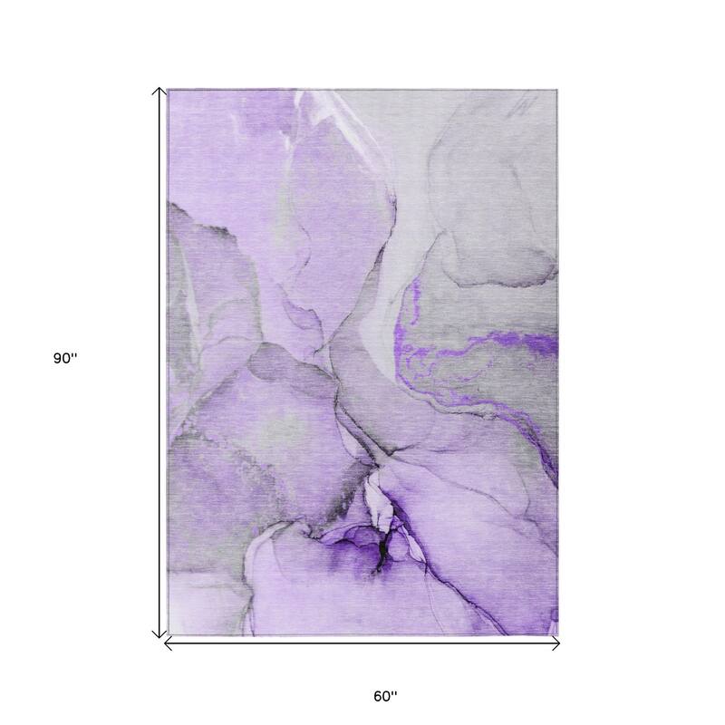 Allu Unique Abstract Weather Resistant Blended Style Outdoor Rug