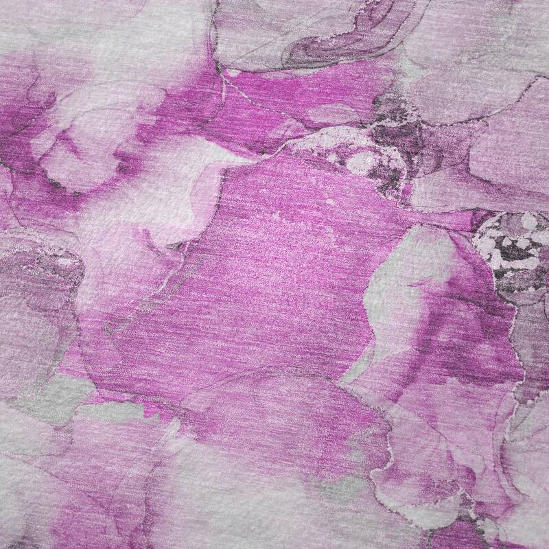 Premium Machine Washable Modern Watercolor Sherpa Throw Blanket