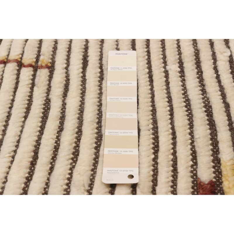 ECARPETGALLERY Hand-knotted Tangier Cream Wool Rug - 8'5 x 11'5