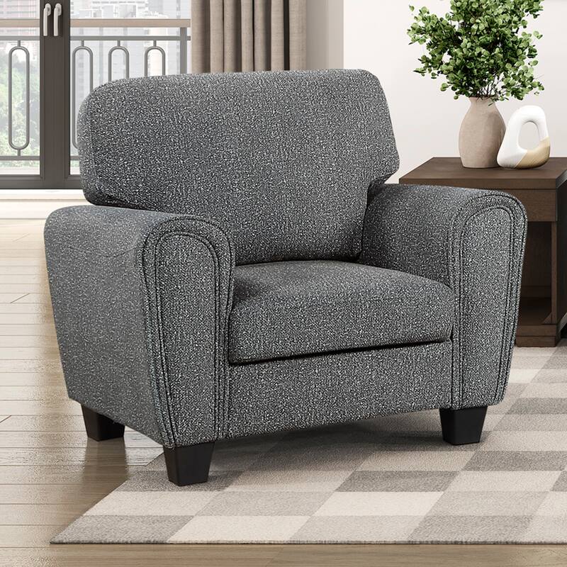 Ravenna 40" Modern & Contemporary Chenille Fabric Living Room Chair