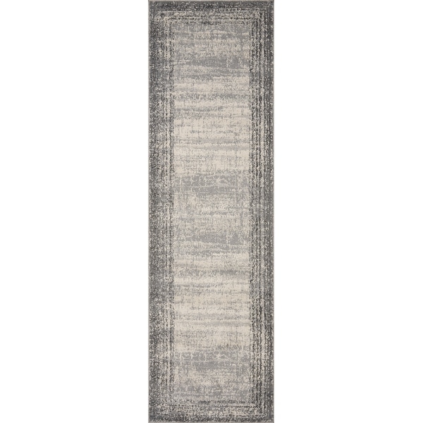 Alexander Home Grant Modern Abstract Border Area Rug - On