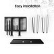 preview thumbnail 23 of 25, FITUEYES Modern TV Stand Height Adjustable Floor TV Stand Mount for TVs Up to 88 Inch