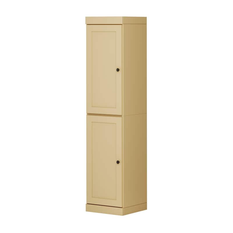 Palace Imports 100% Solid Wood 16.5" Kitchen Pantry Cabinet with Shaker Doors and Adjustable Shelves