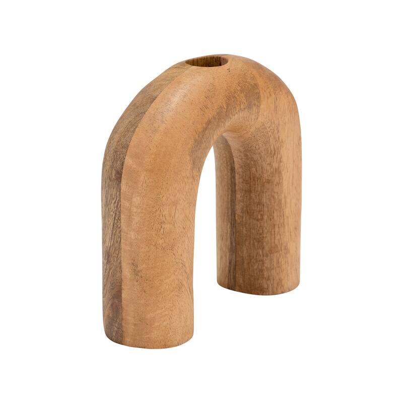 Sagebrook Home Wood Horseshoe Vase