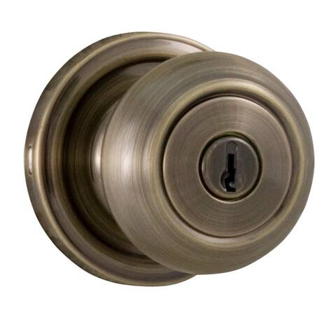 Weslock 640Z Savannah Keyed Entry Door Knob with Round Rose from the