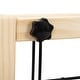 preview thumbnail 12 of 15, 38"-71" Adjustable Freestanding Pet Gate - Natural Wood Design for Doorways and Stairs
