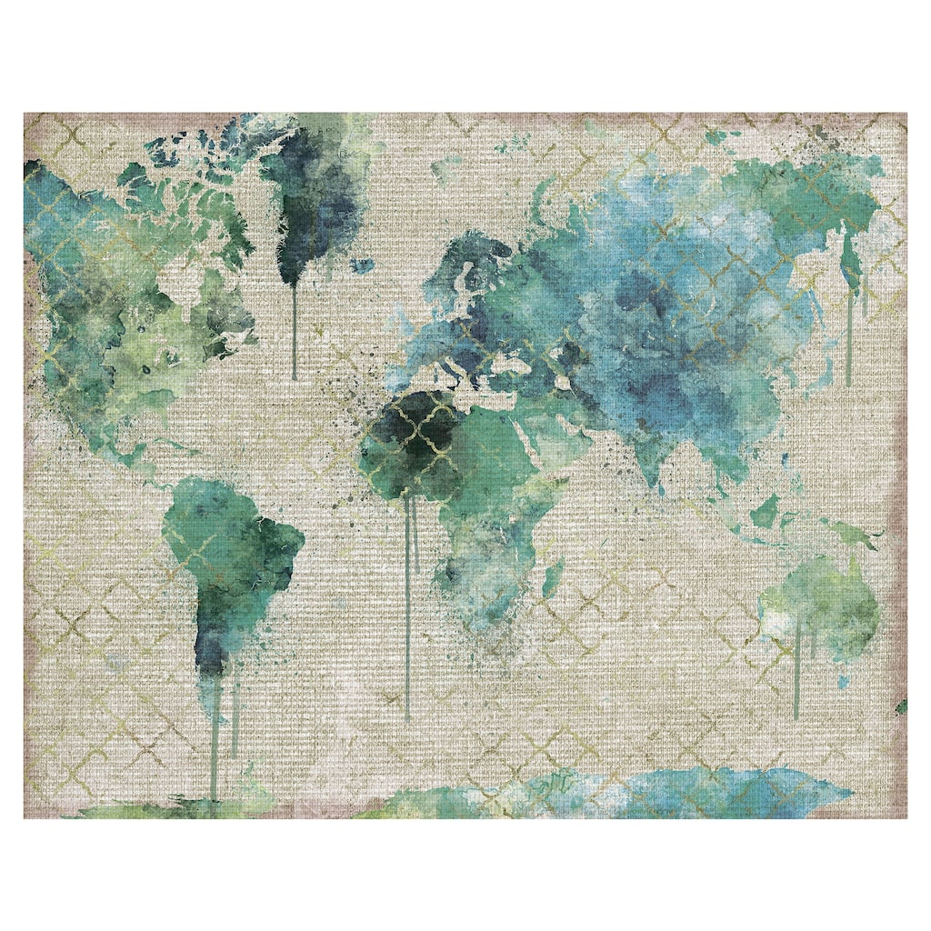 Watercolor World by Willowbrook Fine Art Canvas Art Print