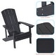 preview thumbnail 90 of 102, BONOSUKI Patio Adirondack Chair w/Cupholder,Weather Resistant-Set of 4