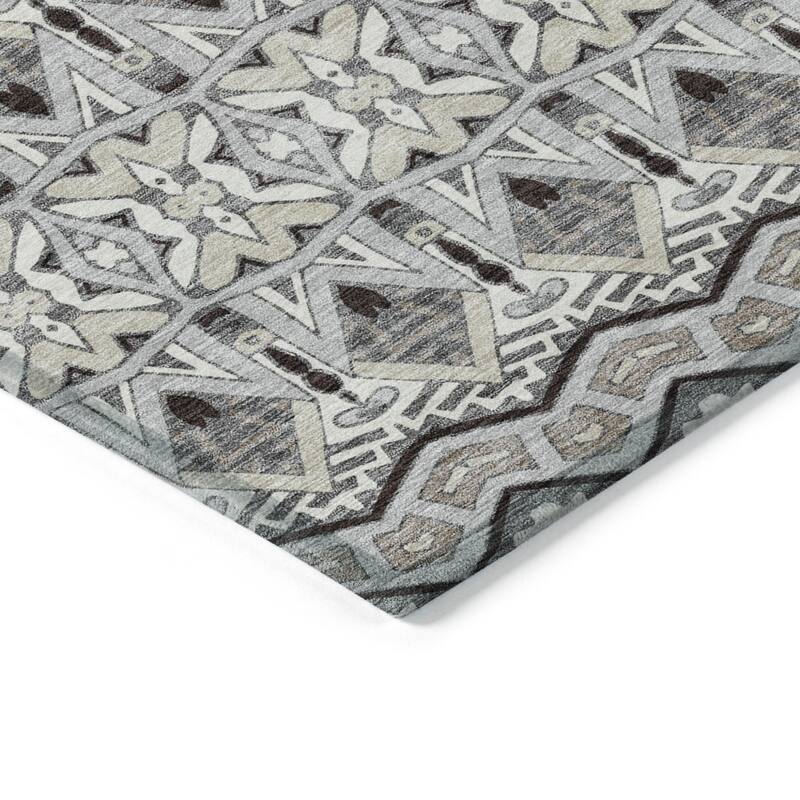 HomeRoots Moroccan Transitional Rectangle Outdoor Rug