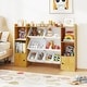 preview thumbnail 10 of 42, Costway Kids Toy Storage and Bookshelf with 8 Boxes Open Shelves & 2 - See Details