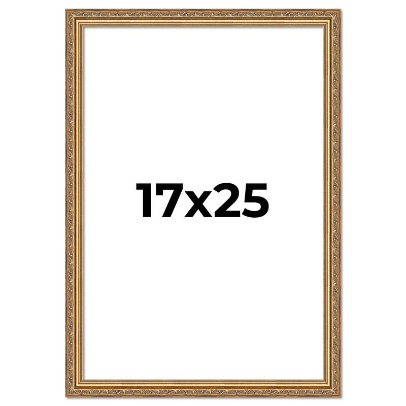 17x25 Frame Red Solid Wood Picture Frame Width 1.75 Inches | Interior Frame Depth 1 13/16 Inches