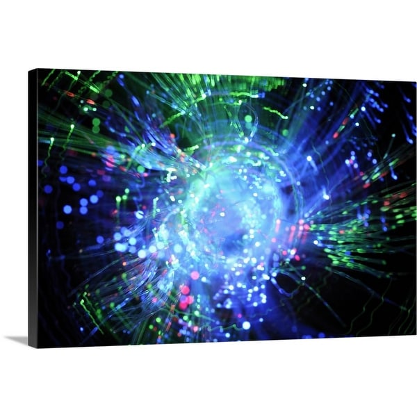 "Fiber Optic Swirl (Blurred Motion)" Canvas Wall Art