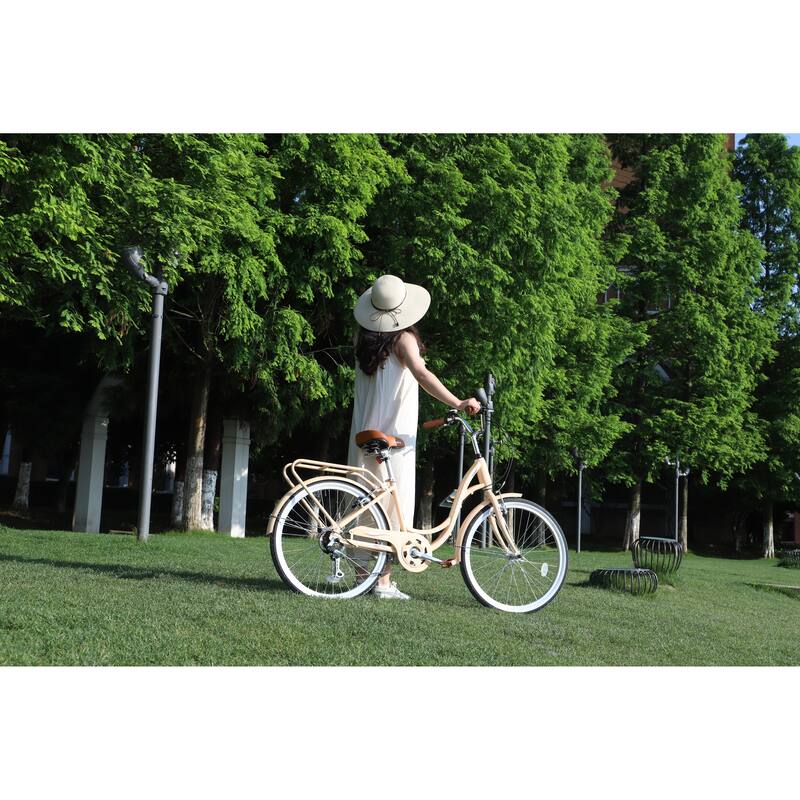 7 Speed, Steel Frame, Multiple Colors 24 Inch Ladies Bicycle