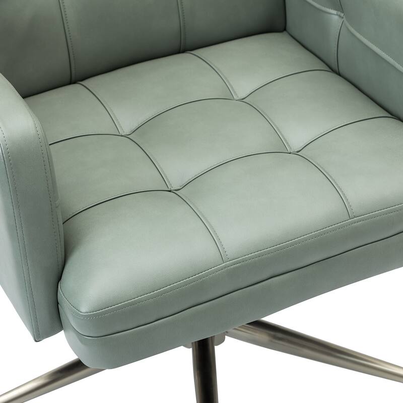 Lorenz Modern Vegan Leather Height-adjustable Office Chair with 5 Wheels by HULALA HOME