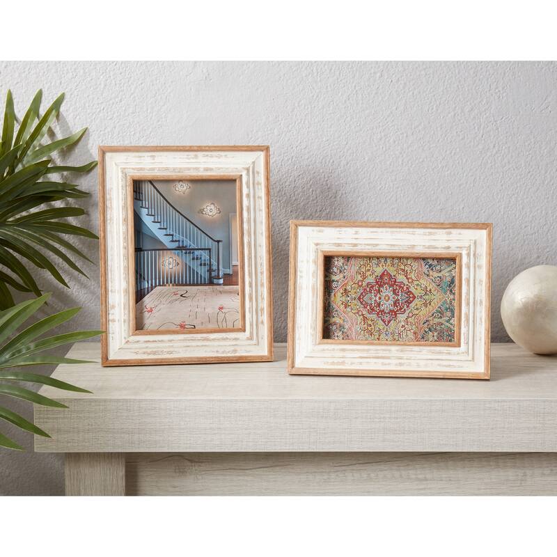 Rustic Weathered Wood Photo Frame