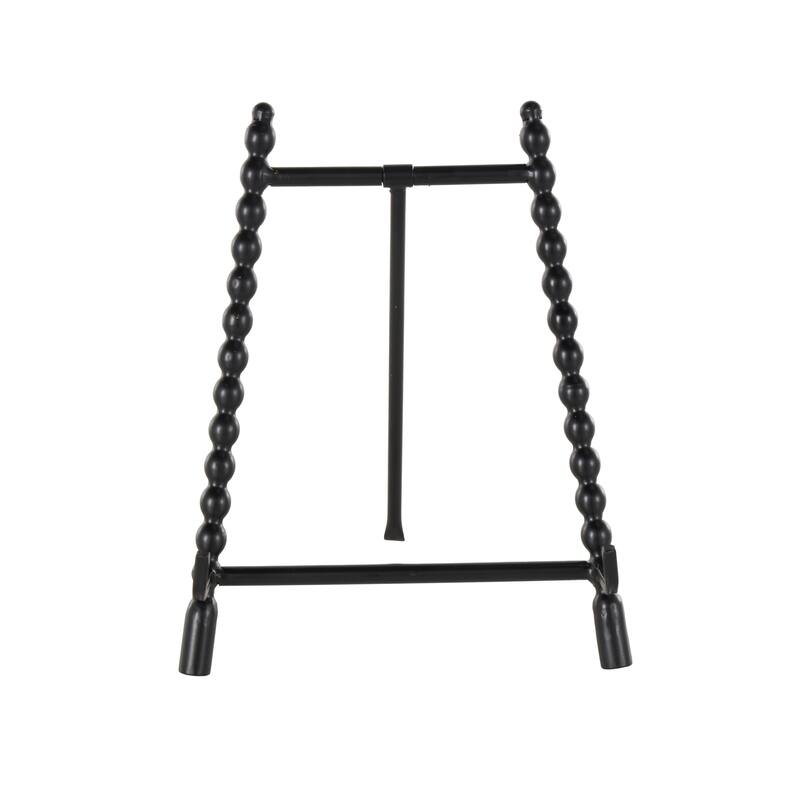 Metal Abstract Wide Easel - Black or Gold - Roche River Decor