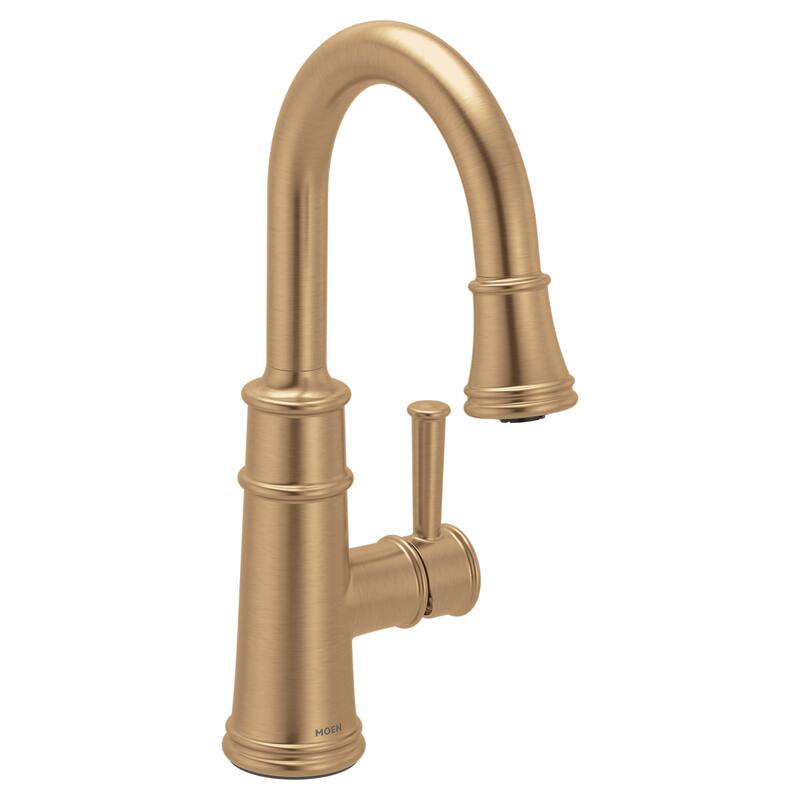 Moen Belfield 1.5 GPM Single Hole Pull Down Bar Faucet - Bronzed Gold
