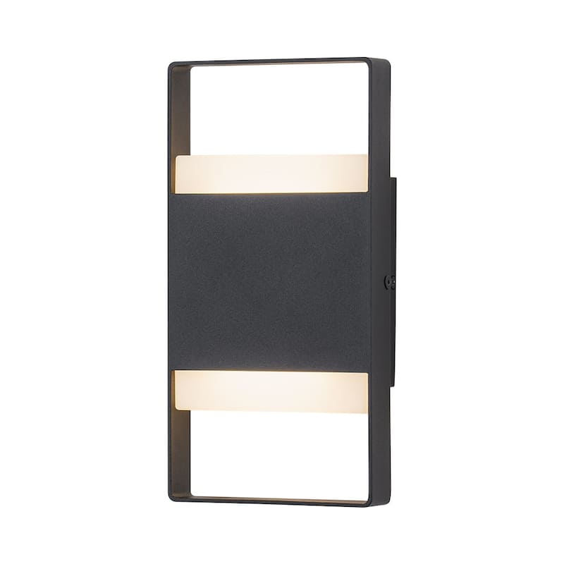 Modern Dimmable LED Outdoor Wall Sconce Rectangular Exterior Light