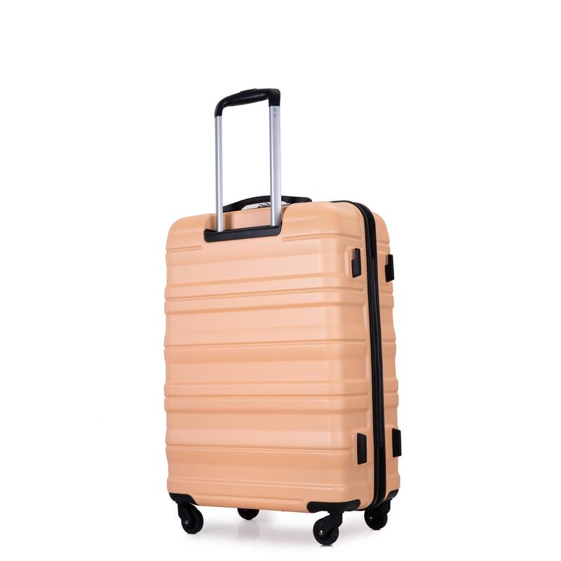 3 Piece PC Expandable Luggage Sets, Modern Lightweight Durable Suitcase with TSA Lock, Two Hooks and Spinner Wheels