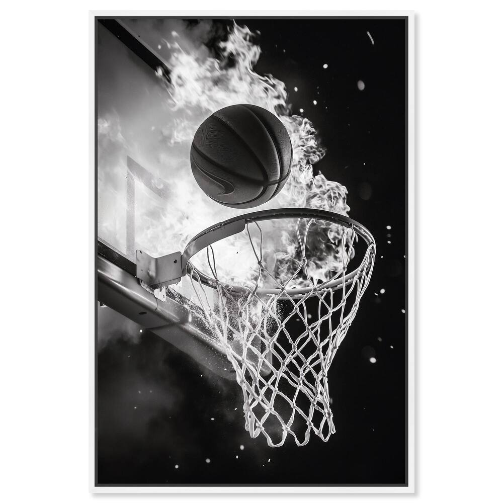 Scorch Some Hoops Canvas by Art Remedy
