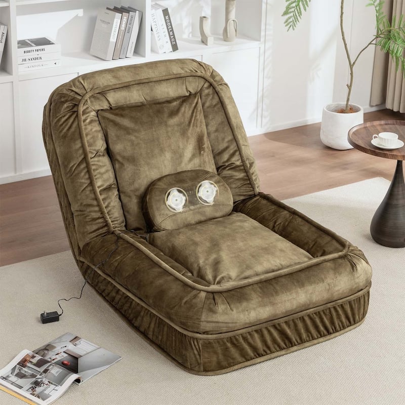 Comfortable Floor Sofa,with 5 Adjustable Positions & Massage Pillow