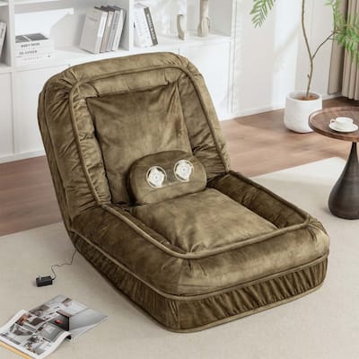 Comfortable Floor Sofa,with 5 Adjustable Positions & Massage Pillow